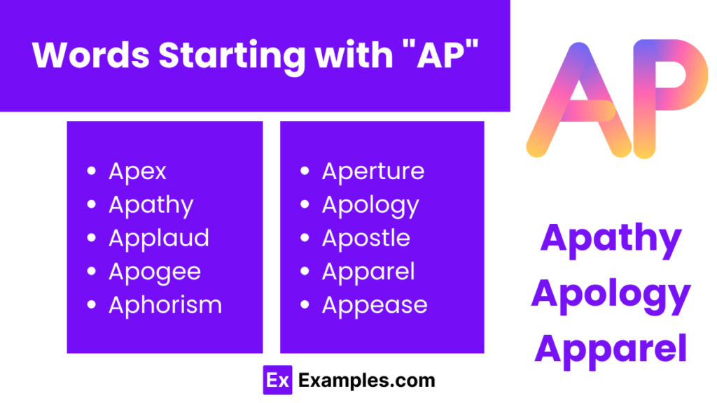 words that start with ap