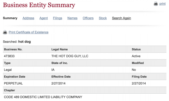 iowa business entity search